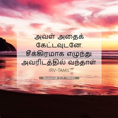 Picture 07 - யோவான் 11:29 TAMIRV - அவள் அதைக் - Bible Verse Picture