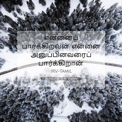 Picture 07 - யோவான் 12:45 TAMIRV - என்னைப் - Bible Verse Picture