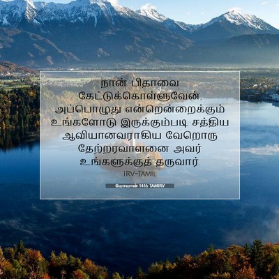 Picture 07 - யோவான் 14:16 TAMIRV - நான் பிதாவை - Bible Verse Picture