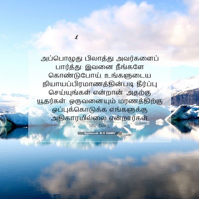 Picture 07 - யோவான் 18:31 TAMIRV - அப்பொழுது - Bible Verse Picture