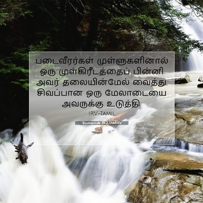 Picture 07 - யோவான் 19:2 TAMIRV - படைவீரர்கள் - Bible Verse Picture