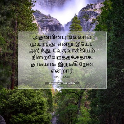 Picture 07 - யோவான் 19:28 TAMIRV - அதன்பின்பு, - Bible Verse Picture