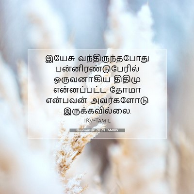 Picture 07 - யோவான் 20:24 TAMIRV - இயேசு - Bible Verse Picture