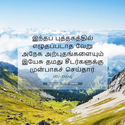 Picture 07 - யோவான் 20:30 TAMIRV - இந்தப் - Bible Verse Picture
