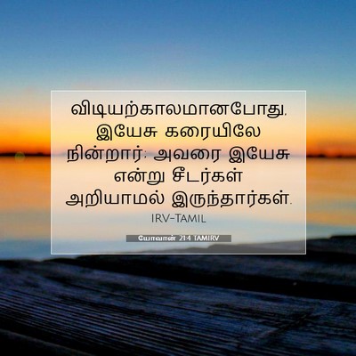 Picture 07 - யோவான் 21:4 TAMIRV -  - Bible Verse Picture