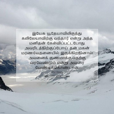 Picture 07 - யோவான் 4:47 TAMIRV - இயேசு - Bible Verse Picture