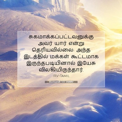 Picture 07 - யோவான் 5:13 TAMIRV -  - Bible Verse Picture
