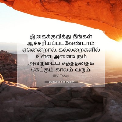 Picture 07 - யோவான் 5:28 TAMIRV - இதைக்குறித்து - Bible Verse Picture