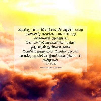 Picture 07 - யோவான் 5:7 TAMIRV - அதற்கு - Bible Verse Picture