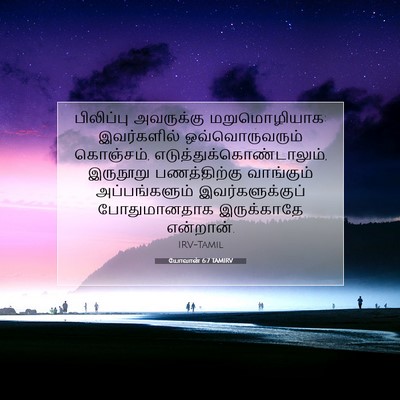 Picture 07 - யோவான் 6:7 TAMIRV - பிலிப்பு அவருக்கு - Bible Verse Picture