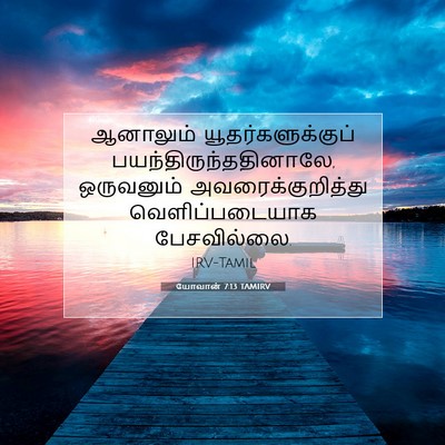 Picture 07 - யோவான் 7:13 TAMIRV - ஆனாலும் - Bible Verse Picture