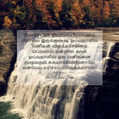 Picture 07 - யோவான் 7:23 TAMIRV - மோசேயின் - Bible Verse Picture