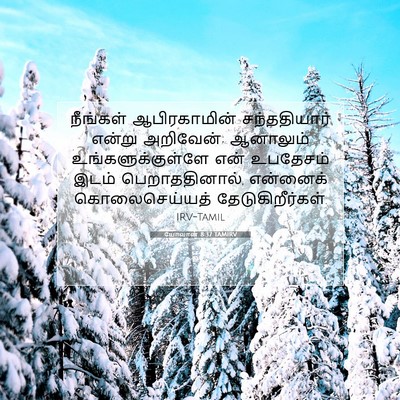 Picture 07 - யோவான் 8:37 TAMIRV - நீங்கள் - Bible Verse Picture
