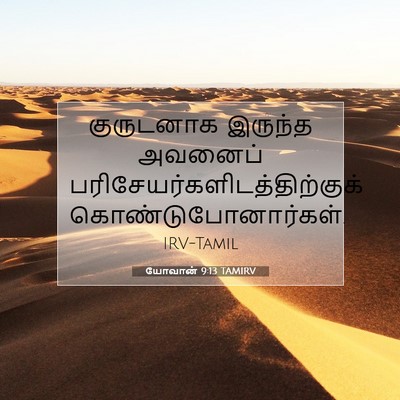 Picture 07 - யோவான் 9:13 TAMIRV - குருடனாக இருந்த - Bible Verse Picture