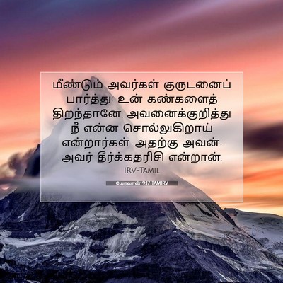 Picture 07 - யோவான் 9:17 TAMIRV - மீண்டும் அவர்கள் - Bible Verse Picture