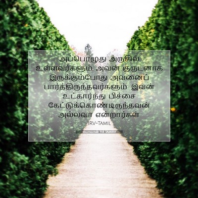 Picture 07 - யோவான் 9:8 TAMIRV - அப்பொழுது அருகில் - Bible Verse Picture