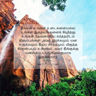 Picture 07 - யோவேல் 2:13 TAMIRV - நீங்கள் உங்கள் - Bible Verse Picture