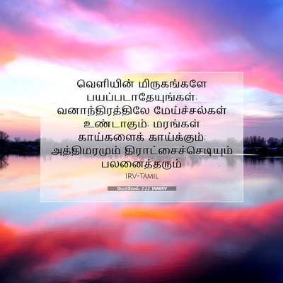 Picture 07 - யோவேல் 2:22 TAMIRV - வெளியின் - Bible Verse Picture