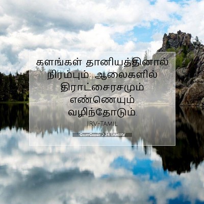 Picture 07 - யோவேல் 2:24 TAMIRV - களங்கள் - Bible Verse Picture
