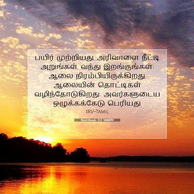 Picture 07 - யோவேல் 3:13 TAMIRV - பயிர் முற்றியது, - Bible Verse Picture