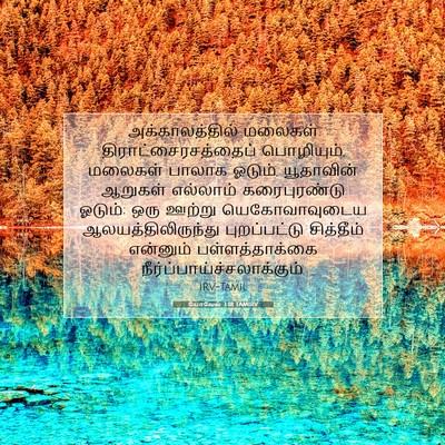 Picture 07 - யோவேல் 3:18 TAMIRV - அக்காலத்தில் - Bible Verse Picture