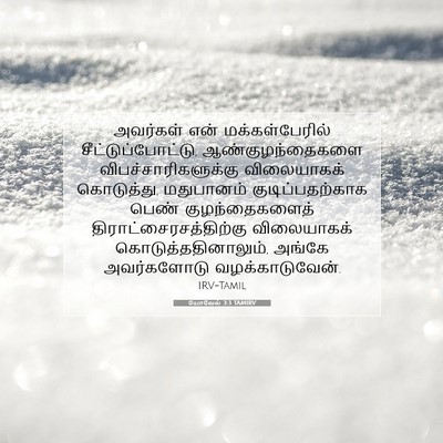 Picture 07 - யோவேல் 3:3 TAMIRV - அவர்கள் என் - Bible Verse Picture