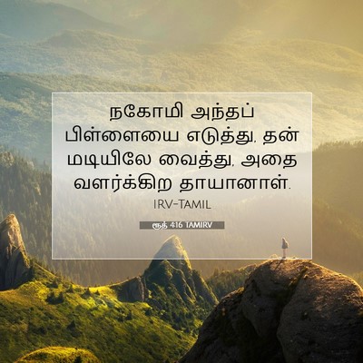Picture 07 - ரூத் 4:16 TAMIRV - நகோமி அந்தப் - Bible Verse Picture