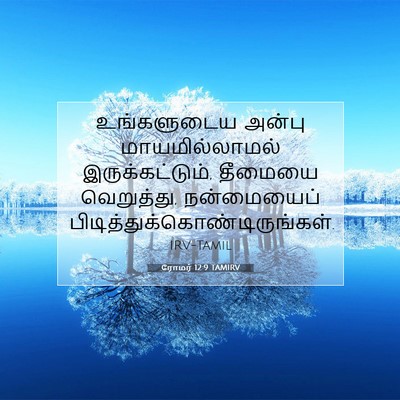 Picture 07 - ரோமர் 12:9 TAMIRV - உங்களுடைய அன்பு - Bible Verse Picture
