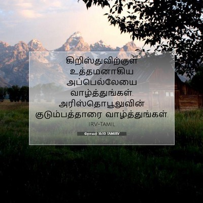 Picture 07 - ரோமர் 16:10 TAMIRV - கிறிஸ்துவிற்குள் - Bible Verse Picture