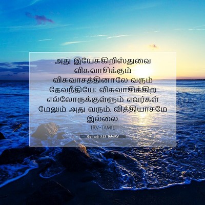 Picture 07 - ரோமர் 3:22 TAMIRV - அது - Bible Verse Picture