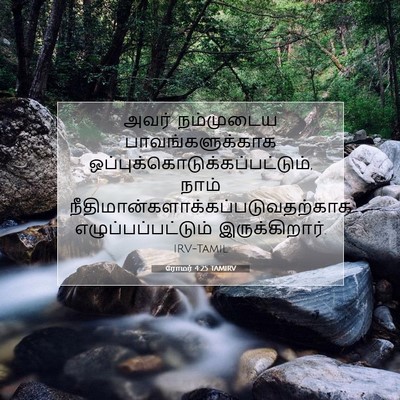 Picture 07 - ரோமர் 4:25 TAMIRV - அவர் நம்முடைய - Bible Verse Picture