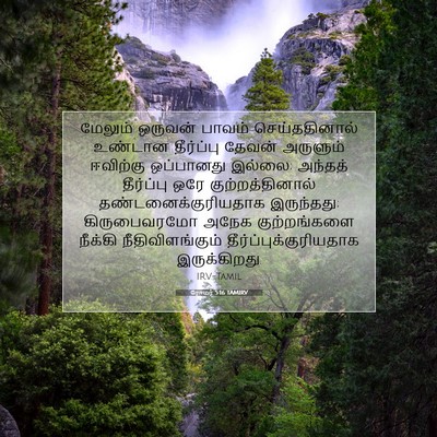 Picture 07 - ரோமர் 5:16 TAMIRV - மேலும் ஒருவன் - Bible Verse Picture