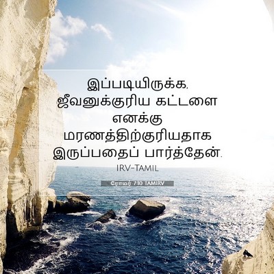 Picture 07 - ரோமர் 7:10 TAMIRV - இப்படியிருக்க, - Bible Verse Picture