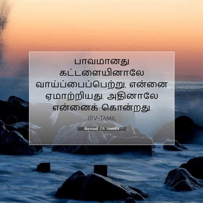 Picture 07 - ரோமர் 7:11 TAMIRV - பாவமானது - Bible Verse Picture