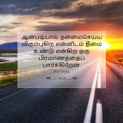 Picture 07 - ரோமர் 7:21 TAMIRV - ஆனபடியால் - Bible Verse Picture