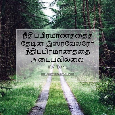 Picture 07 - ரோமர் 9:31 TAMIRV -  - Bible Verse Picture