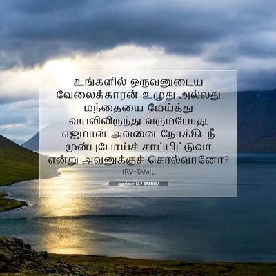 Picture 07 - லூக்கா 17:7 TAMIRV - உங்களில் - Bible Verse Picture