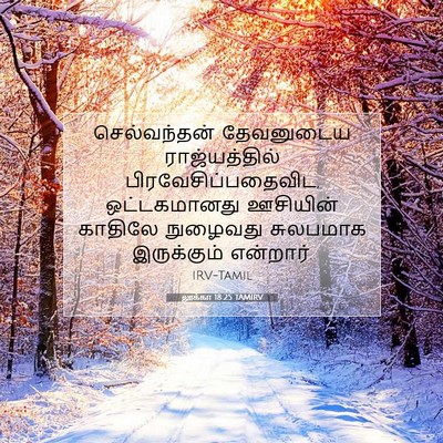 Picture 07 - லூக்கா 18:25 TAMIRV - செல்வந்தன் - Bible Verse Picture