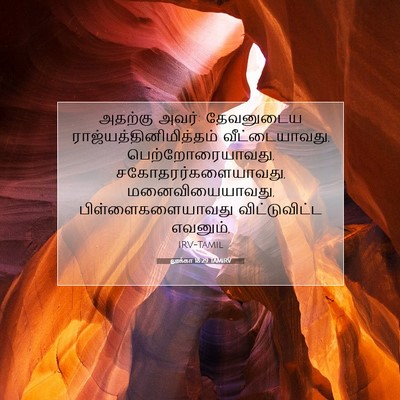 Picture 07 - லூக்கா 18:29 TAMIRV - அதற்கு அவர்: - Bible Verse Picture
