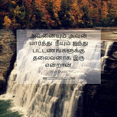 Picture 07 - லூக்கா 19:19 TAMIRV - அவனையும் அவன் - Bible Verse Picture