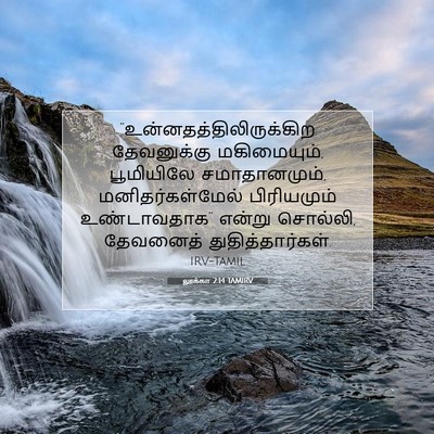 Picture 07 - லூக்கா 2:14 TAMIRV -  - Bible Verse Picture