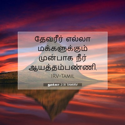 Picture 07 - லூக்கா 2:31 TAMIRV - தேவரீர் எல்லா - Bible Verse Picture