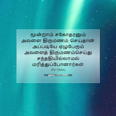 Picture 07 - லூக்கா 20:31 TAMIRV - மூன்றாம் - Bible Verse Picture
