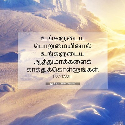 Picture 07 - லூக்கா 21:19 TAMIRV - உங்களுடைய - Bible Verse Picture