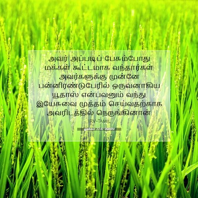 Picture 07 - லூக்கா 22:47 TAMIRV - அவர் அப்படிப் - Bible Verse Picture