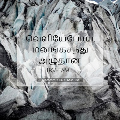 Picture 07 - லூக்கா 22:62 TAMIRV - வெளியேபோய், - Bible Verse Picture