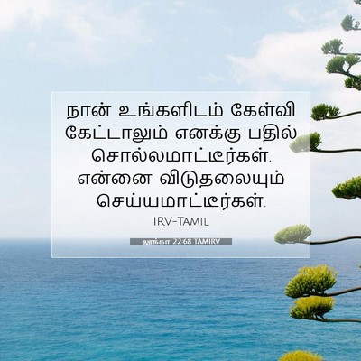 Picture 07 - லூக்கா 22:68 TAMIRV - நான் உங்களிடம் - Bible Verse Picture