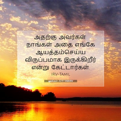 Picture 07 - லூக்கா 22:9 TAMIRV - அதற்கு அவர்கள்: - Bible Verse Picture