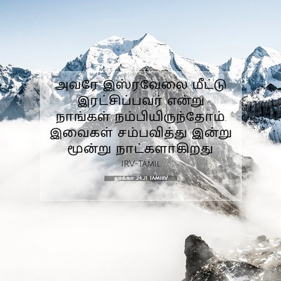 Picture 07 - லூக்கா 24:21 TAMIRV - அவரே இஸ்ரவேலை - Bible Verse Picture