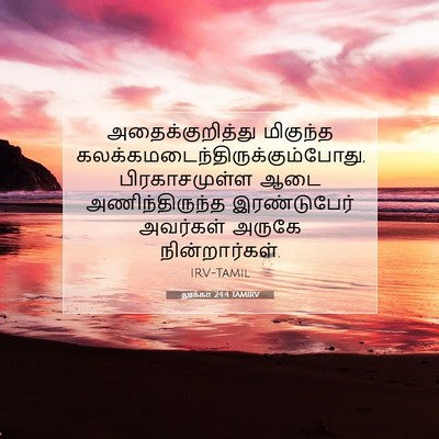 Picture 07 - லூக்கா 24:4 TAMIRV - அதைக்குறித்து - Bible Verse Picture